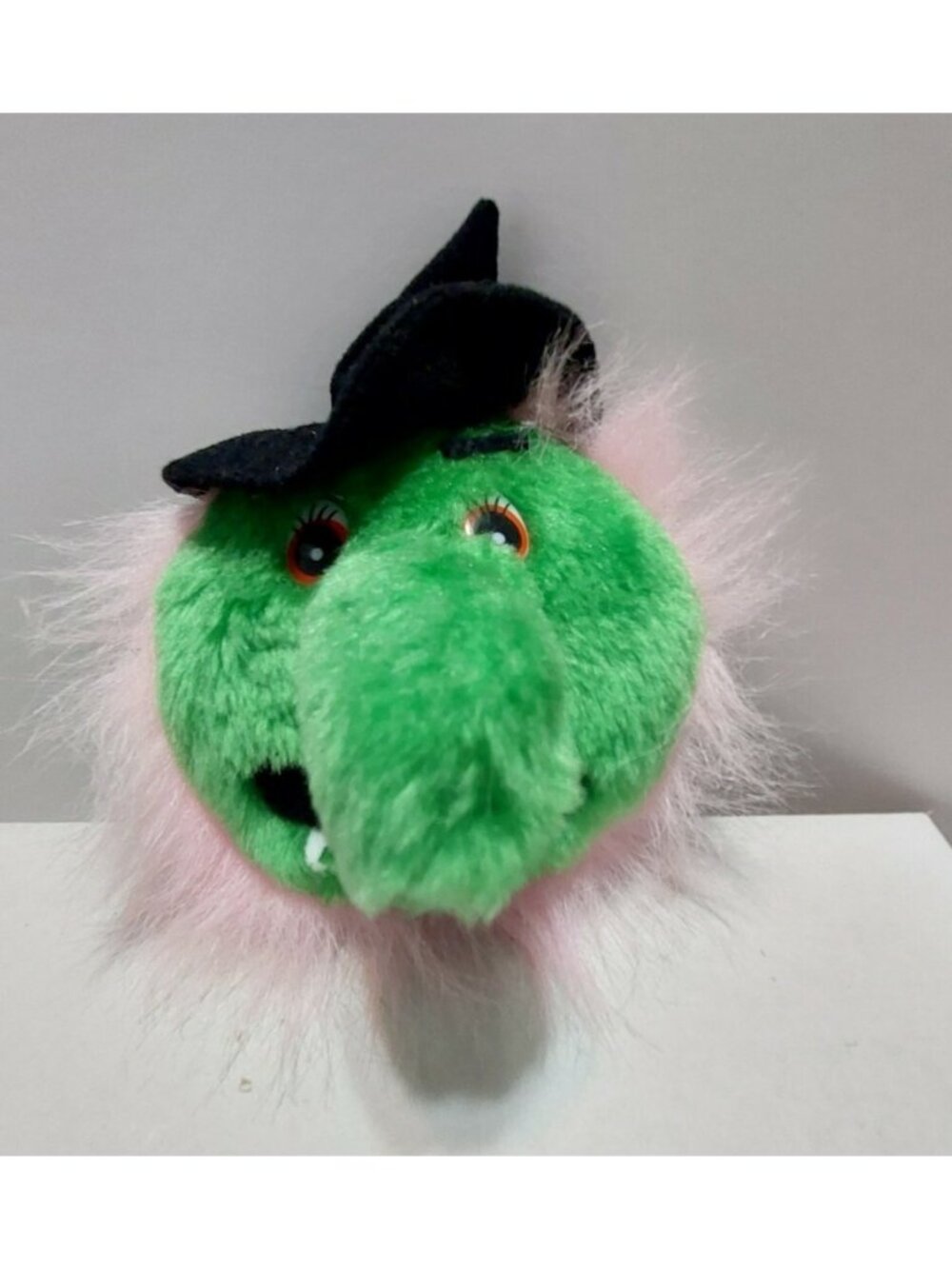 Pachinko Palace Green Witch Head large nose round Plush Stuffed Animal Toy 5"